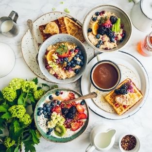 아침식사대용 접시